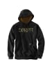 CARHARTT  Logo Kapuzensweatshirt Camo in schwarz