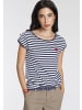 AJC Rundhalsshirt in marine-weiß