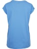 Urban Classics Urban Classics Damen Ladies Extended Shoulder Tee in horizonblue