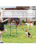 Pawhut Hunde Agility Set Blau+Orange Kunststoff