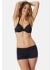 Schiesser Boyshort Unique Micro in Schwarz / weiß