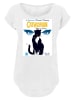 F4NT4STIC Long Cut T-Shirt DC Comics Batman Catwoman When In Rome in weiß