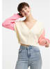 myMo Damen Cardigan in Wollweiss