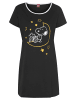 Peanuts Sleepshirt in schwarz-rot-gelb-weiß