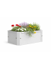 VCM  Metall Pflanzkasten Blumenkasten 39x18 Balora S in Weiß