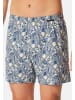 Schiesser Boxershorts Singel-Jersey in Dunkelblau / gelb