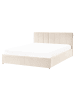 Beliani Doppelbett DREUX in Beige/Schwarz - (W) 171 x (H) 90 x (L) 214 cm