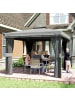 Outsunny Pavillon 2,96L x 2,96B x 2,65H m Dunkelgrau
