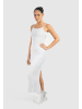 SMILODOX Maxi Dress Aveline Backless in Grau Melange