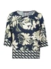 Betty Barclay Schlupfbluse mit Rundhalsausschnitt in Dark Blue/Green