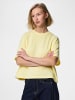 Pieces Oberteil mit kurzen Ärmeln in French Vanilla