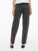 Vila Straight Fit Jeans in Dark Grey Denim 1