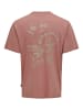 Only&Sons 2er-Set T-Shirt locker geschnitten Rundhals in Beige-Rot