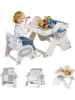 COSTWAY 6 in 1 Kindertisch mit Stuhl ab 18 Monaten in Grau