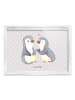 Mr. & Mrs. Panda Bilderrahmen Pinguine trösten ohne Spruch in Grau Pastell