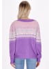 IZIA Damen Cardigan in violett mehrfarbig