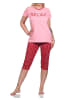 NORMANN Capri Pyjama Schlafanzug "RELAX" - 74832 in rosa