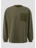 QS Sweatshirt in 7929_olivgrün
