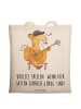 Mr. & Mrs. Panda Jutebeutel Ukulele Freude mit Spruch in Creme
