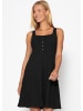 SASSYCLASSY Baumwoll Jerseykleid in Schwarz