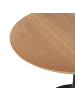 Beliani Esszimmertisch BOCA in Braun/Schwarz - (W) 90 x (H) 74 x (L) 90 cm