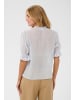 SAINT TROPEZ Kurzarm-Bluse KristelSZ Gerade Passform in Skyway