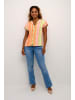Cream Bluse kurzarm CRSola Loose fit in Power Green Jacquard