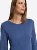 Hanro Longsleeve Loungy Nights in slate blue