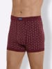 WITT WEIDEN Hose kurz in bordeaux-bedruckt