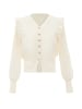 VIRITA Women Strickjacke in Wollweiss