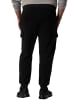 Men Plus Cargohose lang in schwarz