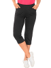 GOLDNER Kurzgröße:  3/4-Freizeithose 3/4-Freizeithose mit Schlupfbund in schwarz