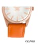 Oozoo Analog-Armbanduhr Oozoo Timepieces orange mittel (ca. 33mm)