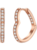 Rafaela Donata Creolen Herz aus Sterling Silber mit Zirkonia in roségold