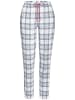 Vivance Active Pyjamahose in grau-rosa-kariert
