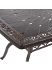 Beliani Gartentisch LIZZANO in Braun/Orange - (W) 102 x (H) 72 x (L) 165 cm