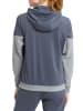 erima Squad Trainingsjacke mit Kapuze in slate grey/monument grey/new orange