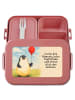 Mr. & Mrs. Panda Lunchbox Pinguin Luftballon Design mit Spruch in Rot Pastell