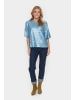 SAINT TROPEZ Kurzarm-Bluse JadaSZ Oversize fit in Smoke Blue