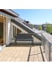 relaxdays Gartenbank in Schwarz - (B)118 x (H)78 x (T)66 cm