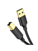Ugreen Ugreen Kabel USB - USB Typ B Kabel (Druckerkabel) 3m schwarz in schwarz
