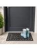 relaxdays Fußmatte in Schwarz - (B)75 x (T)45 cm