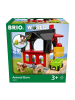 Brio Brio BRIO World - Tierscheune mit Heuwaggon in bunt