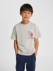 Hummel T-Shirt Hmljr Reg Kinder in LIGHT GREY MELANGE/DRESS BLUES