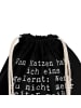 Mr. & Mrs. Panda Gym Bag Von Katzen habe ich... mit Spruch in Schwarz