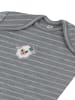 Normani Outdoor Sports 3er Pack Baby Merino Body Langarm Auckland in Grau gestreift