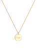 Elli Halskette 925 Sterling Silber Hope-Schriftzug in Gold