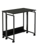 relaxdays Schreibtisch "klappbar" in Schwarz - (B)80 x (H)75 x (T)50 cm