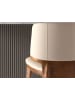 Angel Cerdá Hocker 4208 in Walnuss/Creme – (B)51 x (H)107 x (T)55 cm