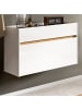 Inn.Furn Schuhkipper weiß und Eiche Artisan, Schuhschrank mit Schublade, hängend 110 cm